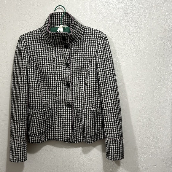 Weekend by Max Mara will houndstooth button down jacket, size 8 - Picture 2 of 14